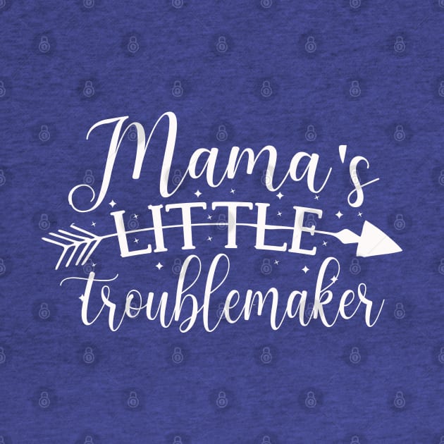 Mama's Little Troublemaker cute great for kids baby shower toddler by BoogieCreates